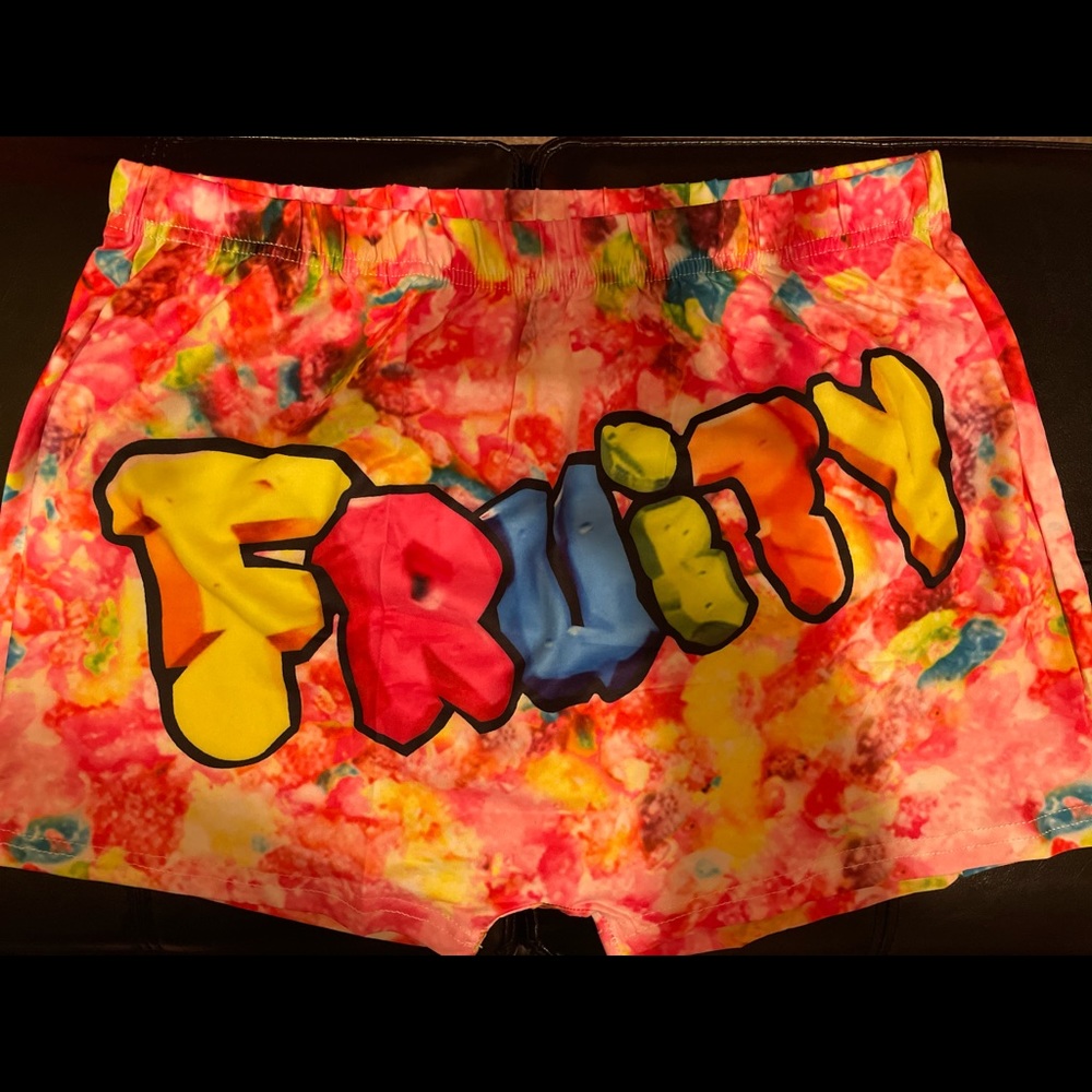 Fruity pebbles booty shorts